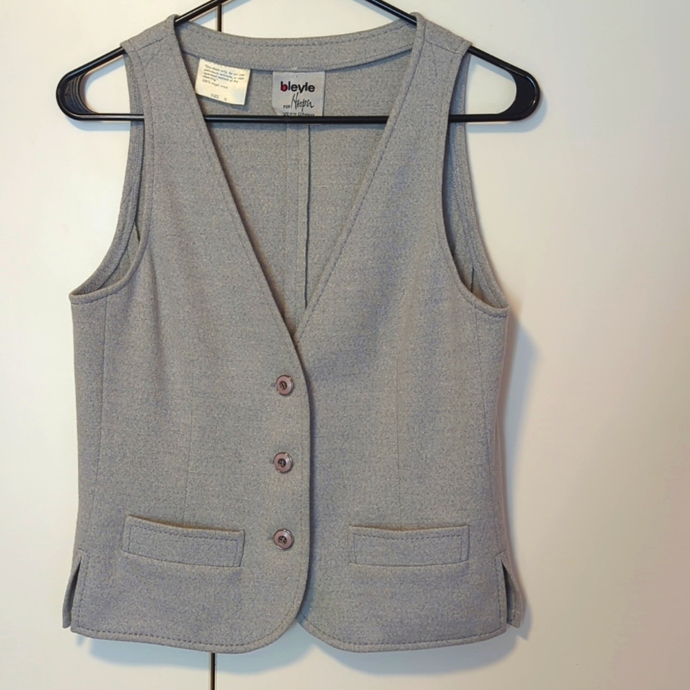 Vintage Virgin Wool Womens Vest